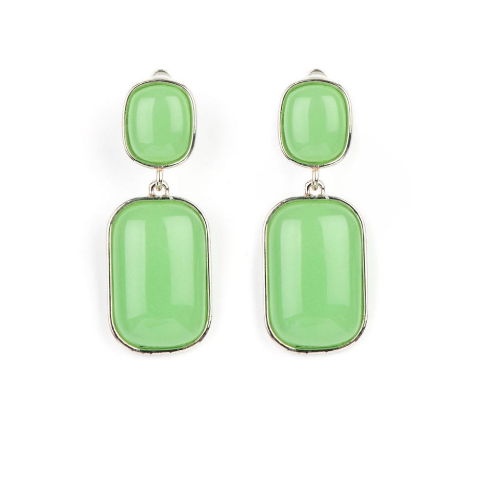 Clip-on earrings Green
